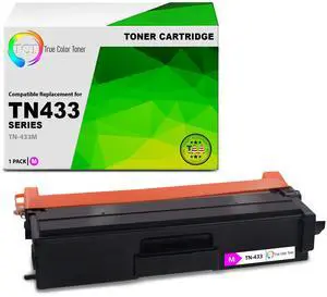 TCT TN433 Magenta TAA Compliant Toner Cartridge - Premium Compatible Replacement for Brother TN-433 TN433M Magenta High Yield Works With Brother HL-L8260CDW L8360CDW MFC-L8610CDW Printers