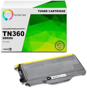 TCT TN360 TAA Compliant Toner Cartridge - Premium Compatible Replacement for Brother TN-360 TN360 Black Works With Brother HL-2140 2150N 2170W DCP-7030 7045N MFC-7320 7345N 7450 7840W Printers