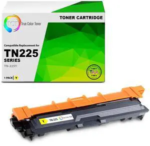 TCT TN225 Yellow TAA Compliant Toner Cartridge - Premium Compatible Replacement for Brother TN-225 TN225Y Yellow High Yield Works With Brother HL-3140 3150 3170 MFC-9130 9140 DCP-9020 Printers