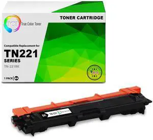 TCT TN221 Black TAA Compliant Toner Cartridge - Premium Compatible Replacement for Brother TN-221 TN221BK Black Works With Brother HL-3140 3150 3152 3170 MFC-9130 9140 9330 9340 DCP-9020 Printers