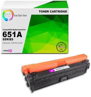TCT 651A Magenta TAA Compliant Toner Cartridge - Premium Compatible Replacement for HP 651A CE343A Works With HP Color LaserJet Enterprise 700 MFP M775dn M775f M775z M775z+ Printers