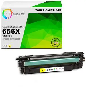 TCT 656X Yellow TAA Compliant Toner Cartridge - Premium Compatible Replacement for HP 656X CF462X High Yield Works With HP Color LaserJet Enterprise M652 M653 Printers