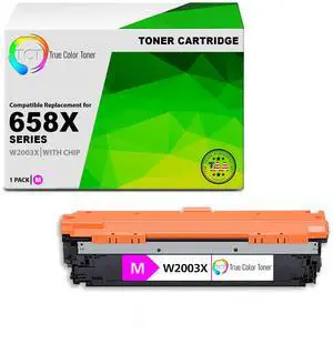 TCT 658X Magenta TAA Compliant Toner Cartridge - Premium Compatible Replacement for HP 658X W2003X High Yield Works With HP Color LaserJet Enterprise M751's Printers