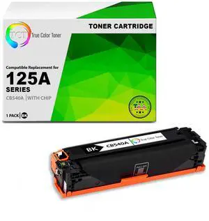 TCT 125A Black TAA Compliant Toner Cartridge - Premium Compatible Replacement for HP 125A CB540A Works With HP Color LaserJet CP1215 CP1515N CP1518NI, CM1312 Printers