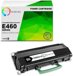 TCT E460 TAA Compliant Toner Cartridge Replacement for Lexmark E460X21A Black High Yield Works With Lexmark E460 E460dn 460dtn 460dtw 460dw Printers