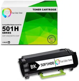 TCT 501H TAA Compliant Toner Cartridge Replacement for Lexmark 501H 50F1H00 High Yield Black Works With Lexmark MS310D MS310DN MS410D MS510DN MS610DE Printers