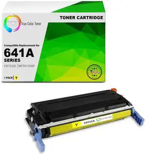 TCT 641A Yellow TAA Compliant Toner Cartridge - Premium Compatible Replacement for HP 641A C9722A Works With HP Color LaserJet 4600 4600DN 4600DTN 4600HDN 4600N Printers
