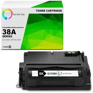 True Color Toner 38A Toner Cartridge - Premium Compatible Replacement for HP 38A Q1338A Black Works With HP LaserJet 4200 4200N 4200TN 4200DTN 4200DTNS 4200DTNSL
