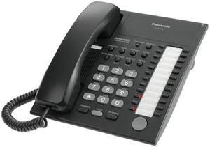 Panasonic KX-T7720B-R Black Hybrid System Corded Telephone W/ 24 Programmable Line Buttons And Adjustable LCD Contrast