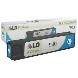 LD © Remanufactured Replacement for Hewlett Packard D8J07A (HP 980) Cyan Ink Cartridge for use in HP OfficeJet Enterprise Color Flow MFP X585z, MFP X585dn, MFP X585f, X555dn, and X555xh LD © Remanufactured Replacement for Hewlett Packard D8J07A (HP 980) Cyan Ink Cartridge for use in HP OfficeJet Enterprise Color Flow MFP X585z, MFP X585dn, MFP X585f, X555dn, and X555xh