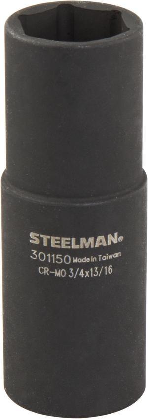 STEELMAN 301150 1/2-Inch Drive Impact Flip Socket, 3/4-Inch x 13/16-Inch