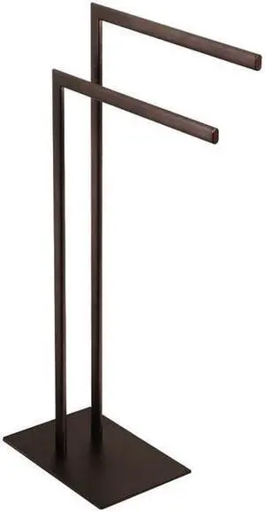 Kingston Brass SCC3095 Modern Edenscape Pedestal Dual Towel Rack - Oil Rubbed Bronze