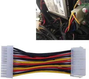 1PC ATX 20-Pin Male To 24-Pin Female Power Supply Adapter Cable For Laptop PC New