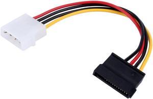 10pcs/lot  4 Pin IDE Molex Male to 15 Pin Serial ATA SATA Hard Drive Adapter Power Cable