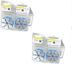 10pack (60pcs) Genuine PowerOne PR44 P675 A675 S675 zinc air button battery for Hearing aid