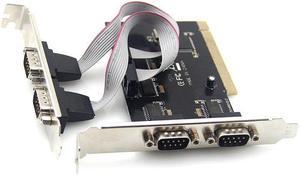 PCI to 4 serial card 4 COM RS232  serial port 9pin desktop PCI expansion adapter add on card