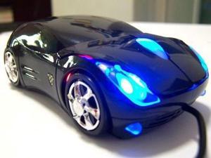 New Fashion Red/Blue Mini 3D Car Shape USB Optical Wired Mouse Mice For PC/Laptop/Computer