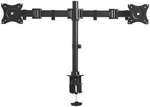 Monitor Arm, Dual Monitor, Articulating, 32 X 3 X 17 1/2, Black