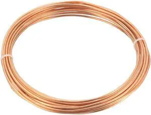 Refrigeration Tubing, 5/64" OD x 3/64" ID x 9.8 Ft Soft Coil Copper Tubing