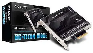 Gigabyte GC-TITAN RIDGE (rev. 1.0) Thunderbolt 3 PCIe Expansion Card USB Type-C Fit Z390/H370/B360-series Gigabyte GC-TITAN RIDGE (rev. 1.0) Thunderbolt 3 PCIe Expansion Card USB Type-C Fit Z390/H370/B360-series