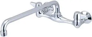 Central Brass Two Handle Wallmount Kitchen Faucet