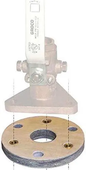 GROCO BB-1 BACKING BLOCK FITS 3/4 & 1 SEACOCKS