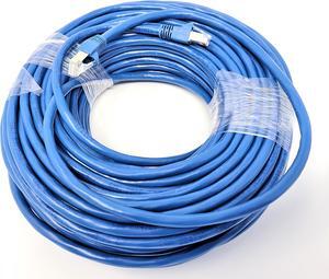 Micro Connectors 50 Feet Cat6A (STP) Ethernet Patch 24AWG Cable (Blue) (E09-050BL-S)