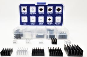 Micro Connectors 50pcs Assorted Heat Sink Set for Development Boards (RAS-HS50-KIT)
