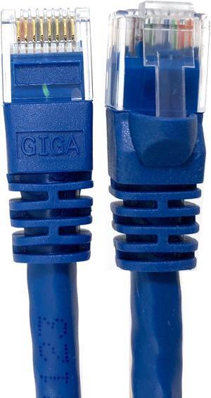 Micro Connectors 75 Feet Category 6 UTP RJ45 Patch 24AWG Cable Blue (E08-075BL)