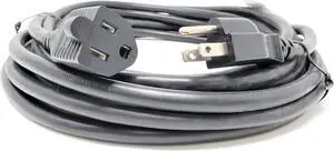 Micro Connectors 25 Feet Outdoor Heavy-Duty Power Extension Cable (NEMA 5-15P to NEMA 5-15R) (M05-1425-OUT)