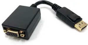 Micro Connectors, 9-Inch DisplayPort Male to VGA Female Dongle (DP-VGA-9)