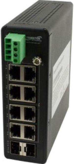TRANSITION NETWORKS SISTP1040-382-LRT HARDENED UNMG SWITCH 8PORT