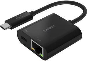 Belkin USB-C to Ethernet + Charge Adapter INC001BKBL