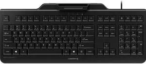 Cherry Secure Board 108-Key Wired USB Keyboard with Smart Card Reader