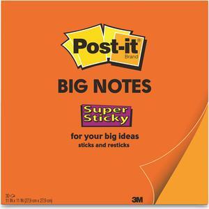 3M Notepad Post-it Big Notes Super Sticky 30 Shts 11"x11" OE BN11O