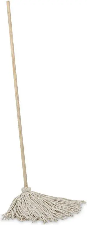Boardwalk Mop Head, Cotton, Cut-End, White, #24 Handle Deck, 6/carton BWKCD50024S Includes six mops per case.