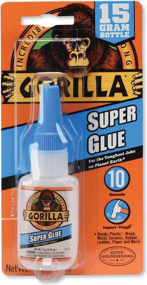 Super Glue, 0.53 oz, Dries Clear, 4/Carton 7807101CT