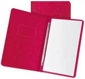 Oxford 12911 Pressboard Report Cover, Prong Clip, Letter, 3" Capacity, Executive Red