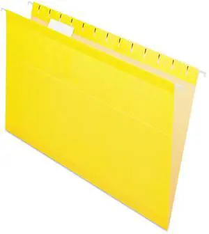 Pendaflex Reinforced Hanging Folders 1/5 Tab Legal Yellow 25/Box 415315YEL