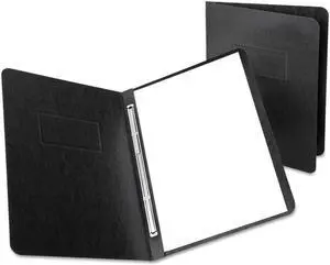 Oxford 12706 PressGuard Coated Report Cover, Prong Clip, Letter, 3" Capacity, Black