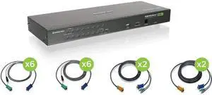 16 Port Kvm Switch By Iogear - Gcs1716Kittaa