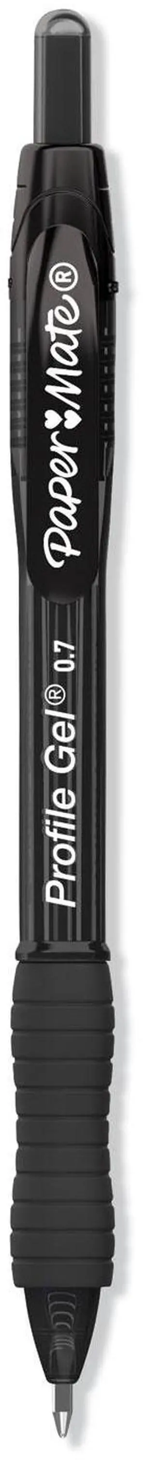 Paper Mate Retractable Gel Pen Medium 0.7 mm BLK Ink 2095473