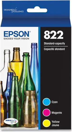 T822520S T822 DURABrite Ultra Ink 240 Page-Yield Cyan/Magenta/Yellow