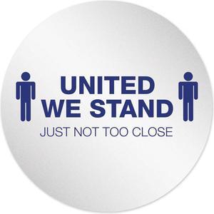 deflecto Personal Spacing Discs, United We Stand, 20 dia PSDD20UWS6