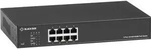Black Box LPB1300 Series Gigabit Ethernet PoE+ Switch LPB1308AR2