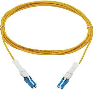 Tripp Lite 3m 400Gb Duplex Singlemode 8.3/125 OS2 Fiber Optic Cable, Yellow