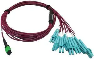 Tripp Lite 3m 400G Multimode 50/125 OM4 Fiber Optic Cable, Magenta N846D03M16EMG