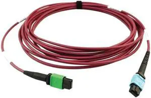 Tripp Lite 5m 400G Multimode 50/125 OM4 Fiber Optic Cable, Magenta N846D05M16CMG