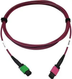 Tripp Lite 3m 400G Multimode 50/125 OM4 Fiber Optic Cable, Magenta N846D03M16BMG