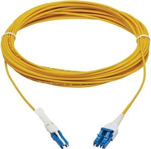 Tripp Lite 10m 400Gb Duplex Singlemode 8.3/125 OS2 Fiber Optic Cable, Yellow